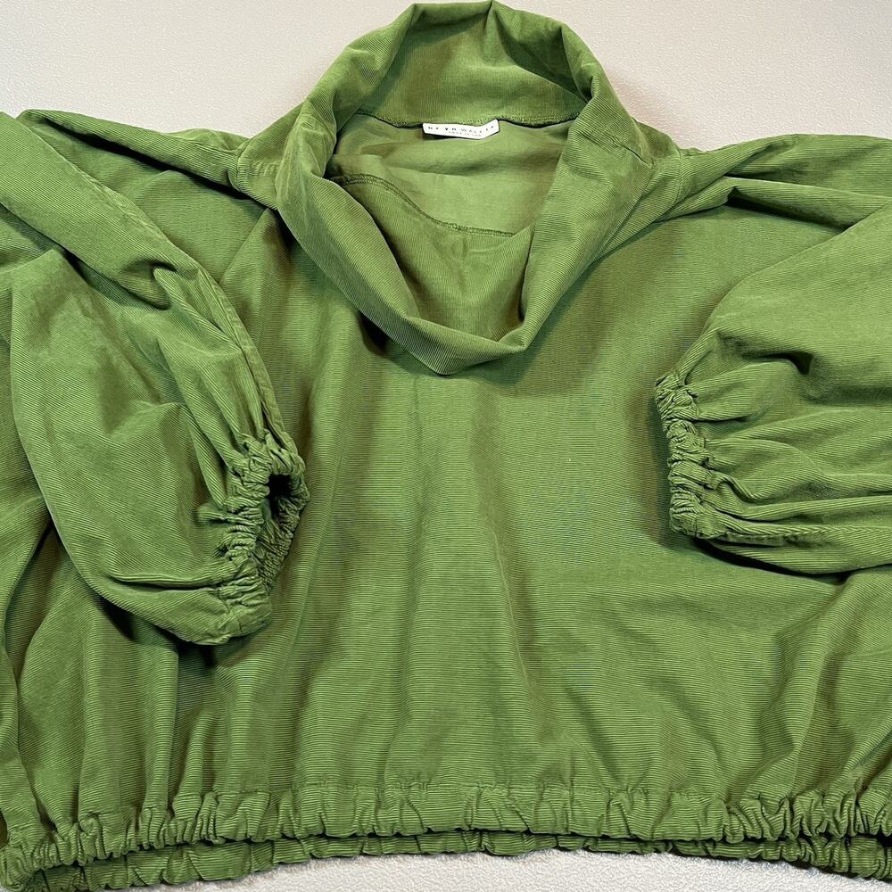 Bryn Walker Top Womens Size XL Boxy Cropped Lagenlook oversized Beachy corduroy